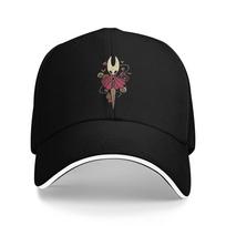 Hollow Knight  Baseball Caps Retro Ghost Game Sandwich Hat Men Women Polyester Sun Hat Outdoor One Size black