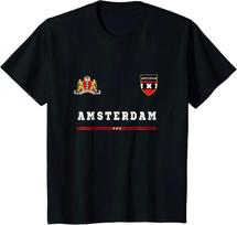 Amsterdam Crest & City Name Graphic T-shirt XXXL black