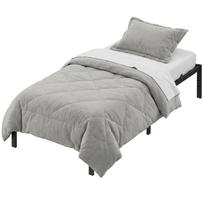 VASAGLE Viengulės lovos rėmas 90 x 200 cm Metalinis lovos rėmas Saugykla po lova Moderni svečių lova Lengvas surinkimas Rašalo juoda RMB132B01 juoda
