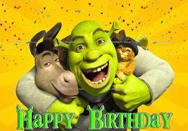 Green Monster & Shrek-S Theme Backdrop Kids Birthday Party Decor Baby Shower Supplies Photo Backdrop Party Wall Banner Decor 47.2x31.5inch/120*80cm beige