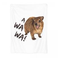 Awawa Angry Screaming Rock Hyrax Blanket Fleece Sofa Throw Blanket Super Soft for Couch Bedding Office Throws Bedspread Quilt 75x100cm (30x40inch) brown