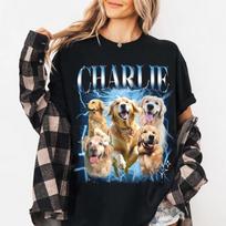 Custom Pet Bootleg Rap Comfort Colors Shirt, Personalized Dog Bootleg Shirt, Custom Photo Vintage 90s Graphic, Custom Pet Shirt 140 black