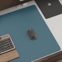 Extra Large Waterproof Leather Mouse Pad and Desk Mat 40x30 cm tamsiai žalia spalva