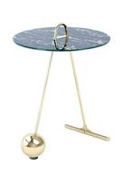 Šoninis staliukas Pendulum 525, aukso/juodos spalvos