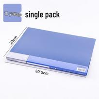 A4 Multilayer Page Dividers and Ring Binder Document Folder (20-100 Sheets) gray