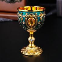 Namų Retro Metalinė Vyno Taurė Viskio Taurė 30ML mėlyna