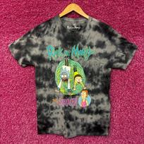Rick and Morty With Summer tie dye tshirt S gray