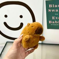 Influencer Capybara Plush Toy Doll - Funny Birthday Gift & Keychain Standard Keychain black