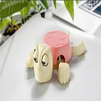 Cute Funny Turtle Coaster Pressing Googly Eyes Limbs Open Mat Creative Decoration Quirky Panicked Turtle Ornament Stress Relieve beige