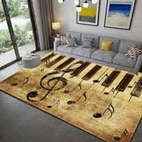 Fortepijono natų muzikos temos serijos kilimas namų dekoravimas miegamojo svetainės didelio ploto kilimas kambario lovos šalia neslystantis grindų kilimėlis 40x60cm pink