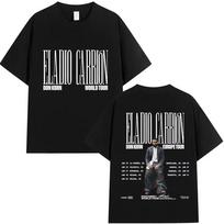 ELADIO CARRION DON KBRN WORLD TOUR 2026 Merch Unisexs Fashion Pop Music 2026 Summer Pure Cotton 100 Printed Loose Tshirt S black