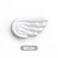 Angel Wings Shaped Keyboard Mouse Wrist Rest Wing Memory Foam Anti-slip Silicone Ergonomic Wrist Guard Table Mat Mouse Pad Set white