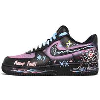 Nike Air Force 1 žemi krepšinio/riedlenčių batai Unisex Juodi Violetiniai CW2288-001(Komanda400-) 36.5 gray
