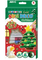 Dažai vitražiniai Amos Sun Deco "Christmas" 6x10.5 ml su 6 pakabukais