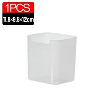 5/1Pcs Refrigerator Organizer Box Fridge Side Door Storage Container Plastic Translucent Kitchen Food Fruit Spice Storage Box 1PC skaidri