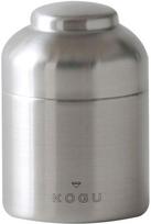 KOGU Coffee Storage Coffee Canister in Dishwasher with Inner Preserves Holds 100g Coffee Stainless Food Shimomura Kikaku Container, [Made Japan] Safe, gray