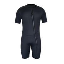 3mm Neoprene Shorty Wetsuit Snorkeling Surfing Swimming Diving Summer Spring Fall Unisex Adult Small black