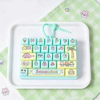 26 Grid Keyboard Keycap Fidget Clicker 1PC Quiet Click Anti Anxiety Toy for Classroom Office Home Use Adults Kids