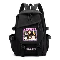 KATSEYE Canvas Backpack for Girls Boys Student School Bag Lightweight Large Capacity Campus Daypack 601123-7 Number 1