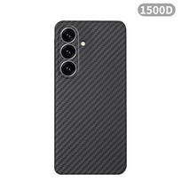 Skirta Samsung S25 FE/S25 Edge/S25 Ultra/S25+/S25 Anglies Pluošto Aramidinių Pluoštų Kevlaro Audinio Plonas Kietas Dangtelis Magnetinis Juodas Plonas Carbon Fiber&Galaxy S25 FE black