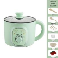 Compact Multi-Functional Electric Wok & Mini Rice Cooker beige