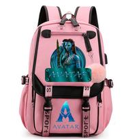 Avatar 2 Inspired Unisex School Backpack Teens Anti-Theft 20-35L 14 Laptop Compatible Streetwear Style Canvas Bag XS pink