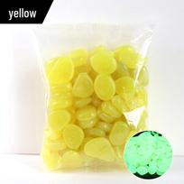 Artificial Glowing Pebbles for Aquariums and Garden Landscaping green