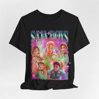 ABBY Saja Graphic T-Shirt Tee Tops, Super Fan Shirt, Unisex T-Shirt, Love Bird Top, S black