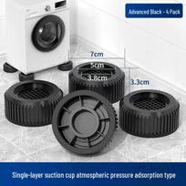 JNL Household Appliance Anti-Vibration & Height-Adjusting Foot Pads gray