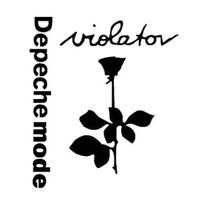 Depeche Mode Violator Rose Gėlė Automobilis Transporto priemonės Šviesą atspindintys lipdukai Lipduko dekoras juoda