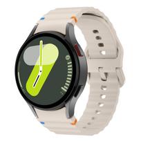 Originalus dirželis Samsung Galaxy watch 7/FE/5 Pro/6/4 classic 44mm 40mm Silikoninė sportinė apyrankė correa Galaxy watch 7 Dirželis Galaxy watch 7 44mm gray