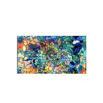 45X100 cm tradicinė mozaikinė PVC langų plėvelė abstrakčios mozaikos rašto privatumo beicuota plėvelė black