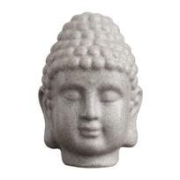Mingze Sandstone & Resin Craft Buddha Head Statue, Creative Buddha Decor For Home Entrance & Living Room smėlis