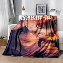 3D Game D-Dead By Daylight Print Blankets Children's Warm Blanket Soft And Comfortable Blanket Home Travel Blanket Birthday Gift 75x90cm brown