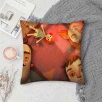 Game Hello N-Neighbor 2 Pillow Case Cover Square Sofa With For Pattern Comfortable Cushionsuitable Of Room Peach skin 18*18(CM)-1Pcs brown