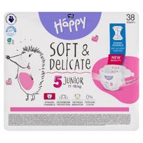 Bella Baby Happy Soft & Delicate 5 Junior Vienkartinės sauskelnės 11-18kg 38 vnt.