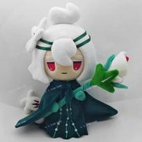 New Cookie Run Kingdom White Lily Plush Toy Cookie Anime Peluche Doll Ko Ver Game Fans Peripheral Soft Children Birthday Gift gray
