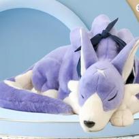 60cm Monster Hunter Rise Palamute pliušinis žaislas Didelė minkšta pagalvė Gyvūno pagalvėlė Kawaii animacinis minkštas žaislas Smagi Kalėdinė dovana vaikams 60cm white
