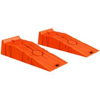 Set of 2 Plastic Car Ramps with Maximum Load 5 Tonnes, 91x30x21 cm, Orange 91 x 30 x 21 cm