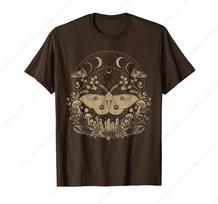 Cute Fairycore Moth Therian Aesthetic Floral for Girls men T-Shirt L black