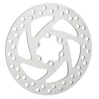 140 mm elektrinio paspirtuko stabdžių diskas, nerūdijančio plieno, 6 skylės, su 6 varžtais, elektrinio paspirtuko modifikacijai white