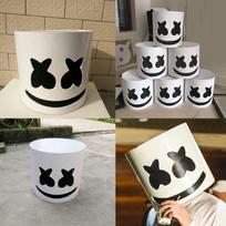 Marshmello Kaukė Cosplay Kostiumo Aksesuaras Šalmas Helovino Šventės Rekvizitams black