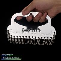 Plastic Key Tag with Number Label for Classification and Coding - Ideal for Hotels, Key Racks, and Keychains white