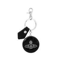 Vivienne Westwood 8203011hw L0098 N401 krokodilo rašto plona linija apvalus raktų pakabukas 8203011HW L0098 N401 white