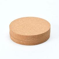Apvalus neslystantis kamštinis padėkliukas su paprastu spausdinamu raštu biurui ar kavos staliukui 3mm Thickness beige