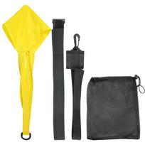 Swim Resistance Parachute Trainer: Adjustable Waist Belt & Resistance Rope for Kids & Adults yellow