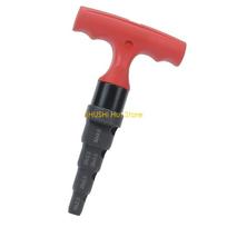 4 Size Manual Chamfering Tool Multiple Function Plan Mixture Tool for Pipe Deburring and Rounding D57B China Mainland red