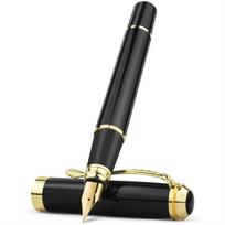 Calligraphy Fountain Pen Golden Trim Drawing Business Fountain Pen Smooth Writing EF Nib Writing Ink Pen Writing Office auksas