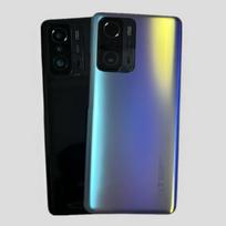 For Xiaomi Mi 11T Pro 5G Battery Back Cover Rear  3D Glass Panel with Camera Lens for Xiaomi Mi 11T Housing Case Replace Black No Lens blue