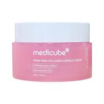 MEDICUBE PDRN Pink Collagen Capsule Cream 55g | Pop, Blend, Glow — Salmon DNA PDRN Capsules for Firmer, Brighter Glass Skin white